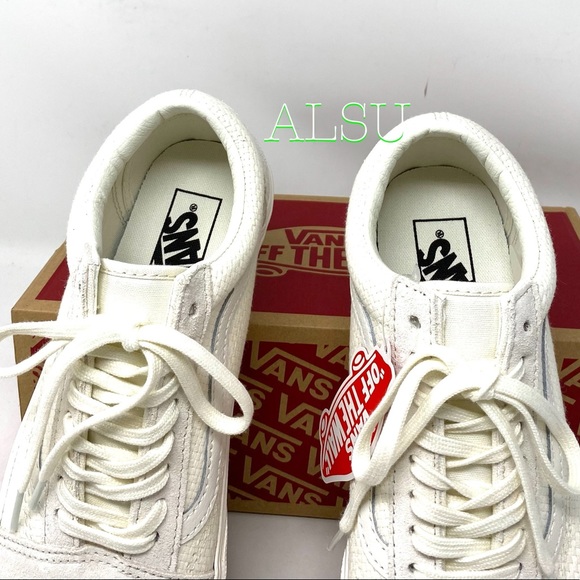 VANS Old Skool Woven Check Marshmallow Women’s - Picture 8 of 10